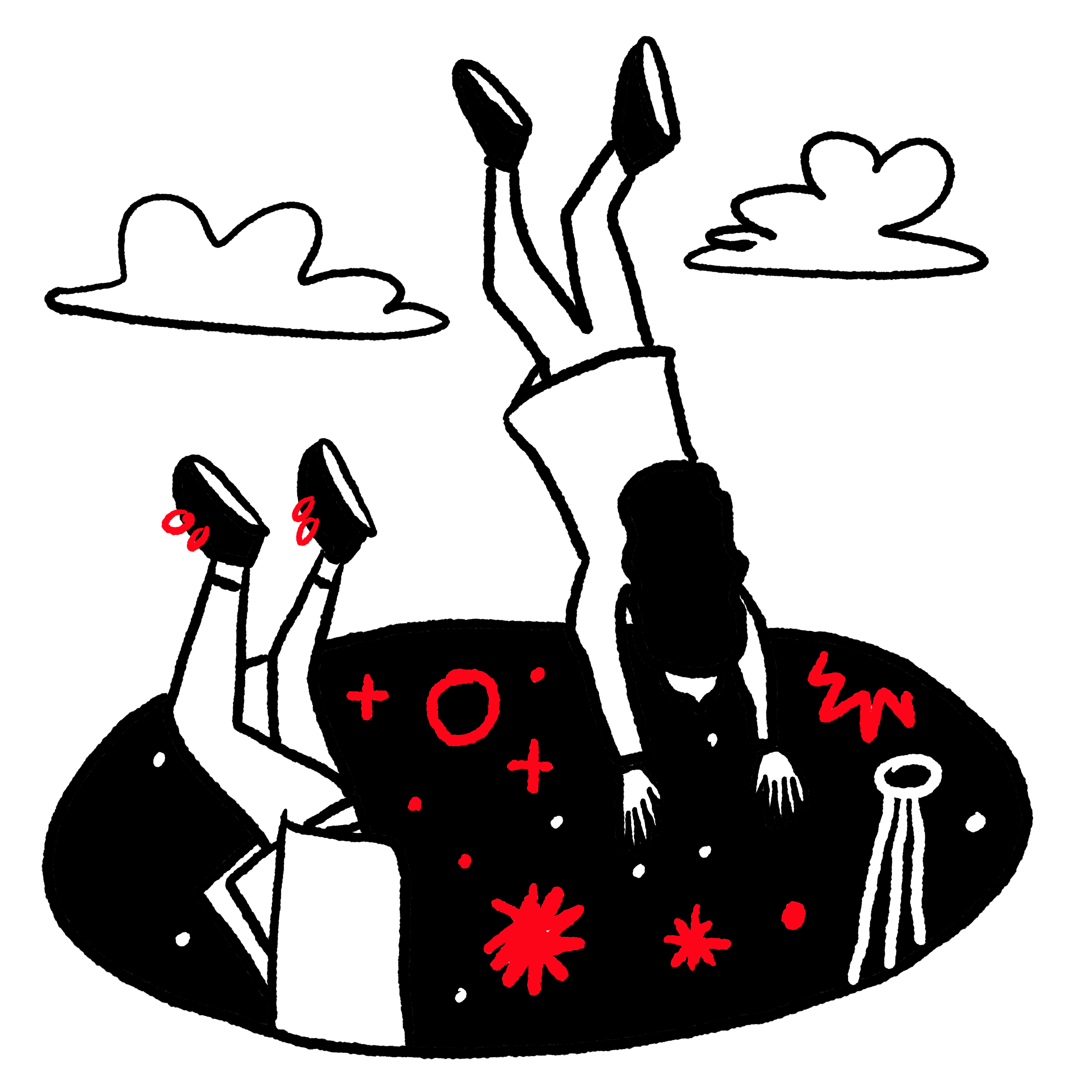 Illustration of diving deep into skills and daily practice.